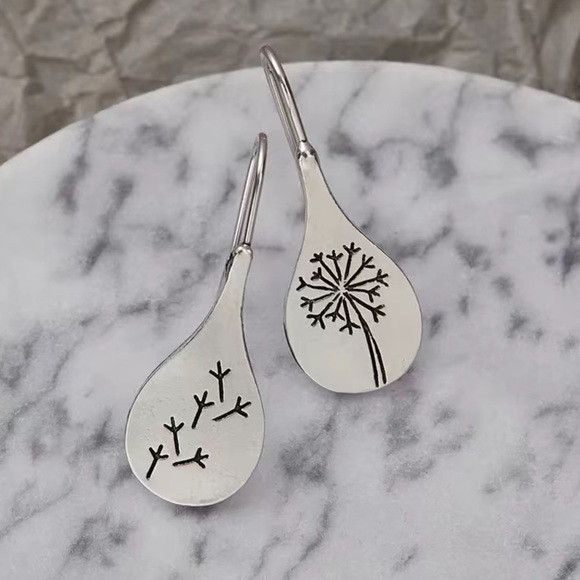 Dandelion earrings - Picture 2 of 8